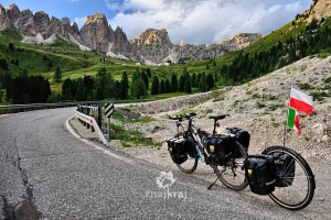 Przez Dolomity na rowerze