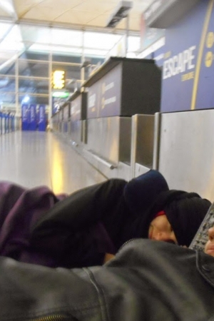 Londyn: Spanie na lotnisku Stansted