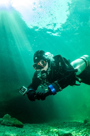 Ice diving