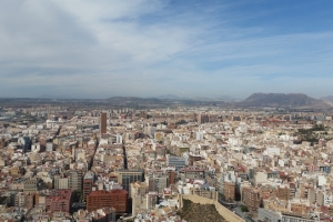 Hiszpania - Alicante - źródło światła - Castillo de Santa Barbara
