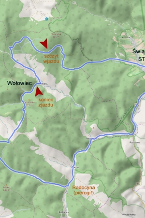 Świątkowa Wielka rowerowo – Beskid Niski